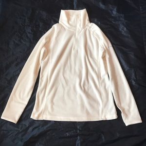 NWOT Columbia White Half Zip Fleece